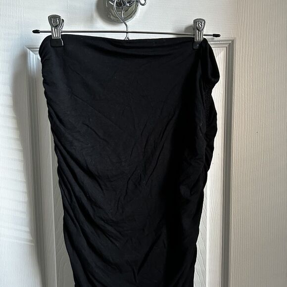 Hatch Skirt Milo Black Stretch Comfort Maternity Jersey Soft Bodycon Midi Size 2 - Picture 5 of 9